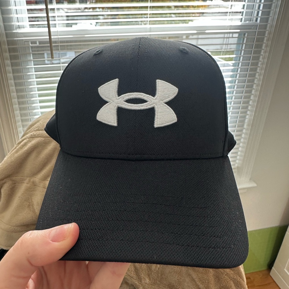 Under Armour Black Hat with White Emblem